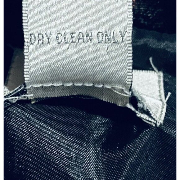 Chicos 1 Top Womens Medium 8 Velvet Button Up Shacket Silk Artsy Boho Black Red - Picture 5 of 6